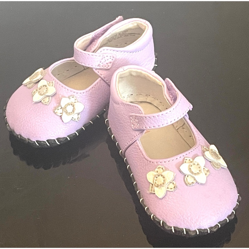 PEDIPED ORIGINALS SALOME LAVENDER ballet flat soft sole size 6-12 mon 4-4.5 - Picture 7 of 8
